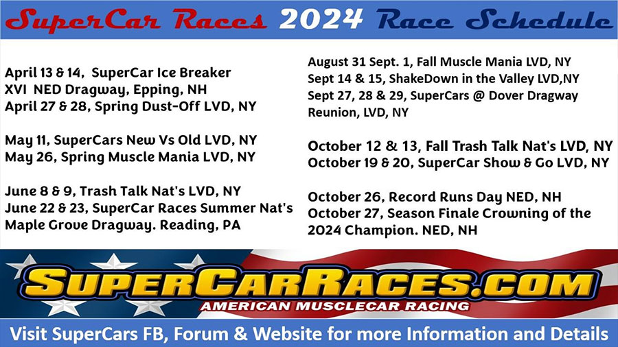 super car races schedule