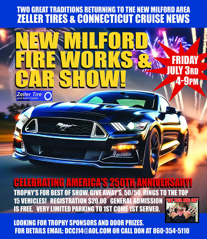new milford fireworks