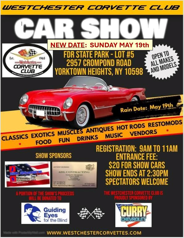 westchester corvette club car show