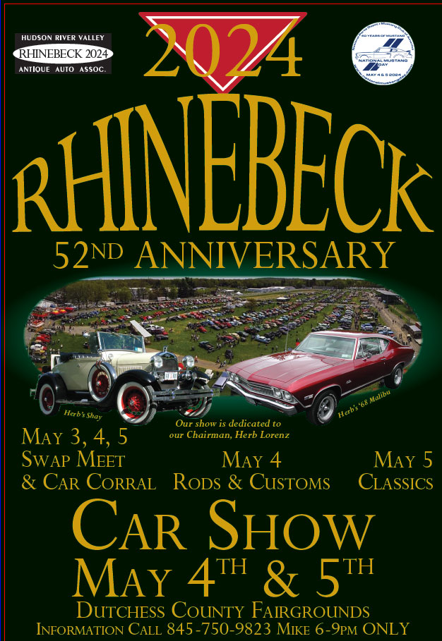 rhinebeck 52nd anniversary car show